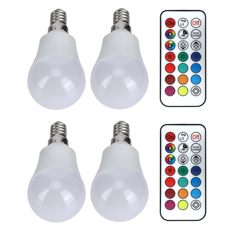 45W LED RGB Bulb Light Colorful Changeable Remote Control Lamp