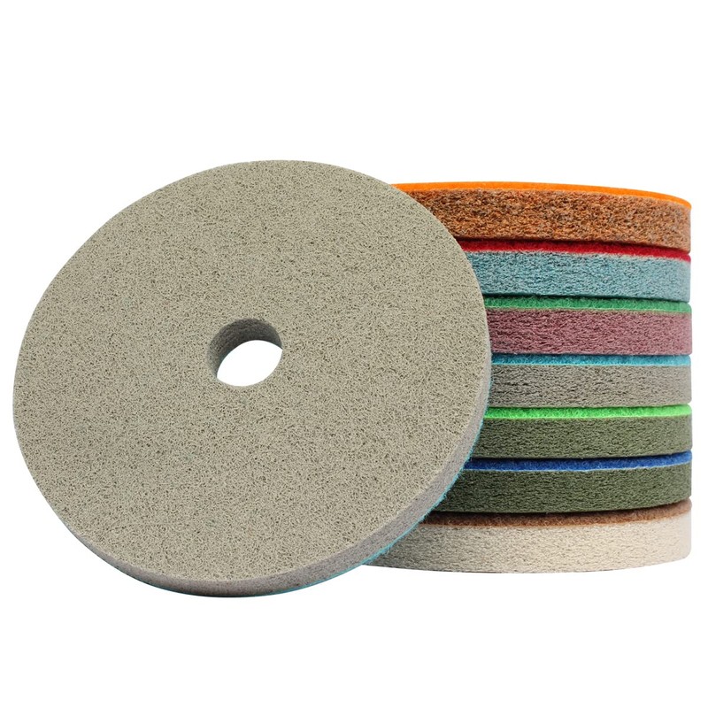 5" Diamond Sponge Fiber Polishing Pad 300-10000 Grit - Polishing