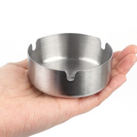 Simple Round Steel Ashtray Ashtray 4ea