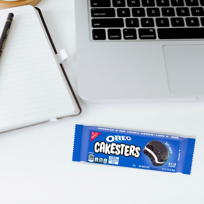 OREO Cakesters Soft Snack Cakes, 8-3.03 oz Snack Packs