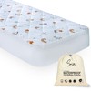 Sava Kids Natural Cotton Crib Mattress Protector and Sheet, All