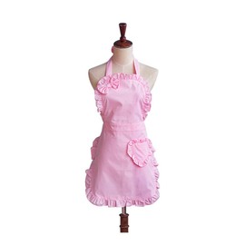 Love Potato Cute Bowknot Fashion Kitchen Cooking Apron with for Women Girls, Pink