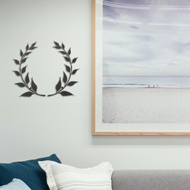 Beavorty 2pcs Wrought Iron Tree Leaf Wall Decor Decoration for Living Bedroom Iron Wall Art Pendants for Home Ornament Artistic Backdrop