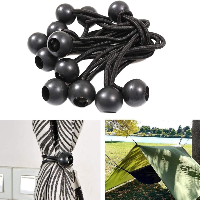 YIXISI 40 PCS Ball Bungee Cords, Bungees Balls, Tarpaulin Bungee
