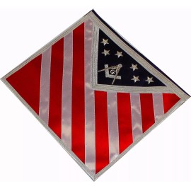 Blue Lodge Patriotic American Masonic Freemason U.S. Flag Apron