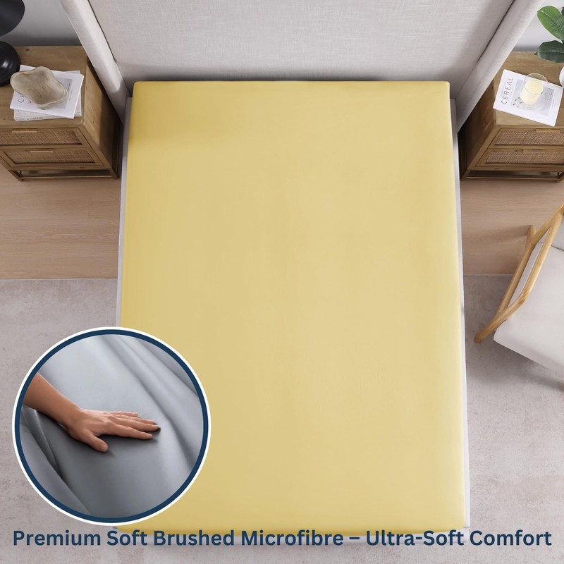 Fitted Sheet Double, Cocoon - Pre-Washed, Deep Pocket 14 inch
