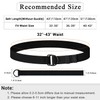 ITIEZY Canvas Work Belt, Men's Belt Without Holes Continuously Adjustable
