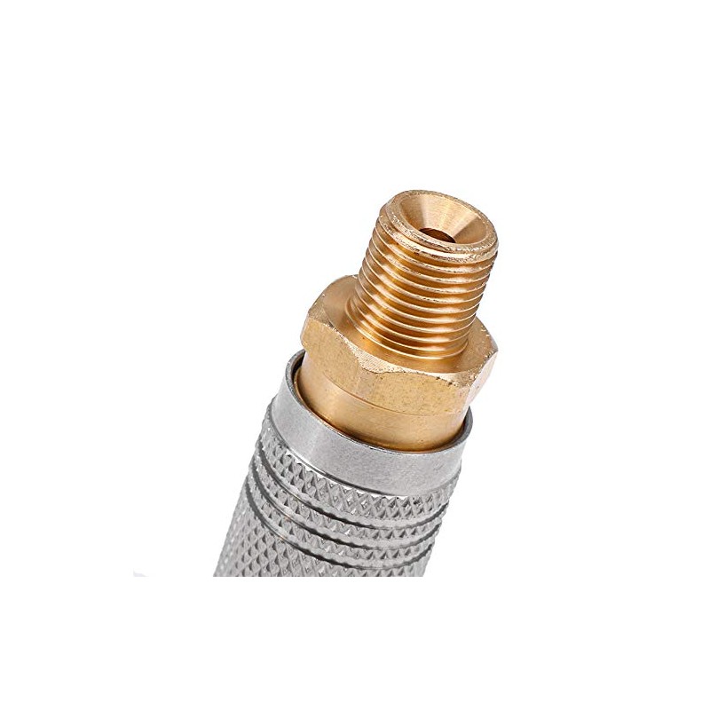 Sknrlko Metal Extended PCP Air Charging Quick Release Adapter Socket