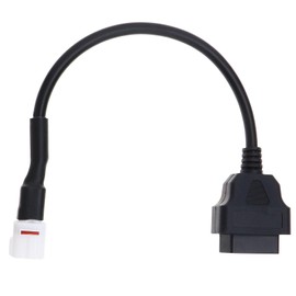 OBD2-Diagnosekabel für Motorrad, 4-polig, kompatibel mit FJR 1300 FZ09 MT09 Tracker MT10 FZ10 MT07 MT09 FZ-10 MT-10 XSR 700 XSR 900 R6 R1 TMAX 530