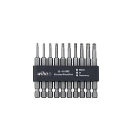 Standard-Bits 7045BE-9570 Torx Ball-Head Screw Bits in a Compact Holder 10-Piece Set Assorted 70mm
