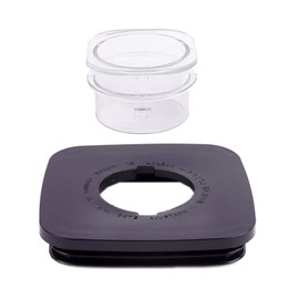 Timsec Replacement Blender Square Jar Lid 4903 and 4Packs Blender Gaskets Sealing O-Rings, 4" diameter Blender Cover with Removable Filler Cap Compatible with Oster and Osterizer Blenders 5 Cup Jar