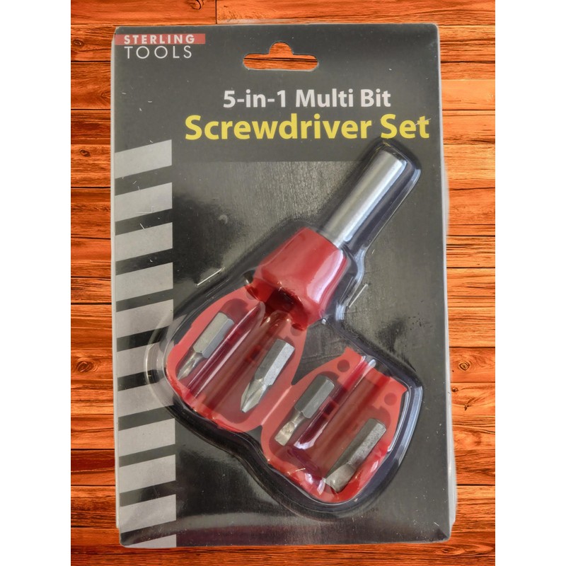 Screwdriver 5-in-1 Multi-Bit Set – Compact Portable Hand Tool with