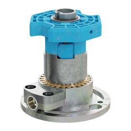 DIWARO® K028 Roller Shutter Gear, Reduction 3:1 Left, Drive 6 mm Internal Square, Crank Gear, Bevel Gear for SW 60 Roller Shutters, Steel Shaft in Roller Shutter Box