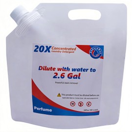 OxhornMon 20X Concentrated Laundry Detergent Refill for Home Use, Makes 2.6 Gallons (300 Loads) – Powerful Stain Removal, HE Compatible, Great Value for Families