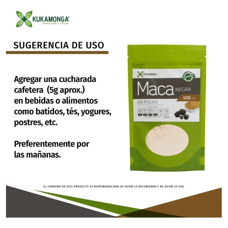 Maca Negra En Polvo - 100 G