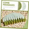 Healvian 2pcs Jade Scalp Massager Comb Static Gua Sha Scraping