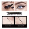 Delineador Ultra Resistente Agua Negro+sello Delineador Ojos Negro