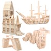 NiToy Wooden Building Blocks 100PCS Montessori STEM Toy for Kids,