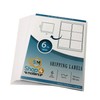 Shop4Mailers 6-Up White Permanent Self Adhesive Shipping Labels 3 1/3”