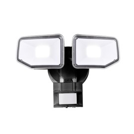 AWSENS 40W LED Security Lights Motion Sensor Light Outdoor, 180 Degree, 4000 LM Motion Security Light, 5000 K, ETL Water Resistant, Clear 2 Head Motion Detector Flood Light for Garage, Yard (Black)