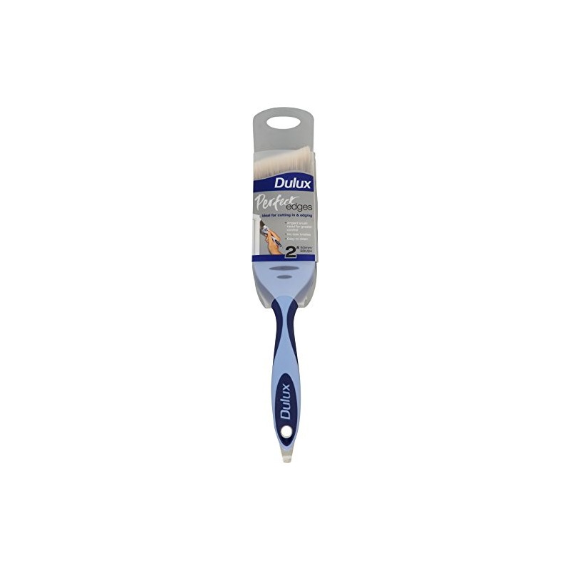 Dulux VDTAZ012 Perfect Edges 2 inch Triangle Brush, Blue/White