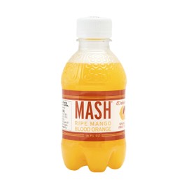 Boylan Bottling MASH Great Tasting Blood Orange Ripe Mango – Lightly Carbonated Fruit Drink - Low Calorie & No Sugar - Made With All Natural Pure Cane Sugar- 12 Count