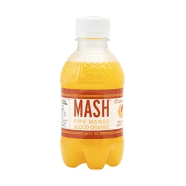 Boylan Bottling MASH Great Tasting Blood Orange Ripe Mango – Lightly Carbonated Fruit Drink - Low Calorie & No Sugar - Made With All Natural Pure Cane Sugar- 12 Count