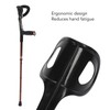Folding Elbow Crutch Height Adjustment Non Slip Aluminum Alloy Forearm