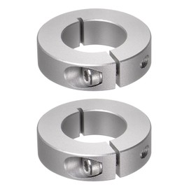 QUARKZMAN 2 Pieces Split Adjustment Rings 25 mm Bore 45 mm AD 12 mm Wide Aluminium Alloy Depth Stop Rings for Wheel Wheelbarrow Axle Gear Units Machine Tool Industrial Anodizing