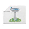 CafePress Blue Bird Bath Throw Blanket Super Soft Fleece Plush