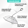 NAMSAN Clear Umbrella for Dogs Small, Doggy Umbrella Leash for