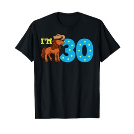 Cowboy 30th Birthday Party Rodeo Hat Horse Rider Ranch Theme T-Shirt