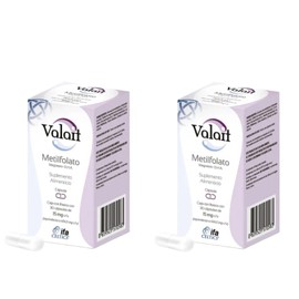 Pack de 2 Valait metilfolato 15 mg suplemento alimenticio con 30 cápsulas                                                                             
