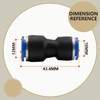 Bwintech 12 Pcs 10mm to 12mm Pneumatic Straight Reducing Push