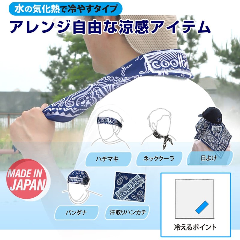Coolbit Bandana, Neck Cooler, Handkerchief, Head, Wrap, Neck Area, Comfortable,