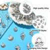 KitBeads 100pcs Assorted Seashells Charms Alloy Ocean Life Seafish Charms