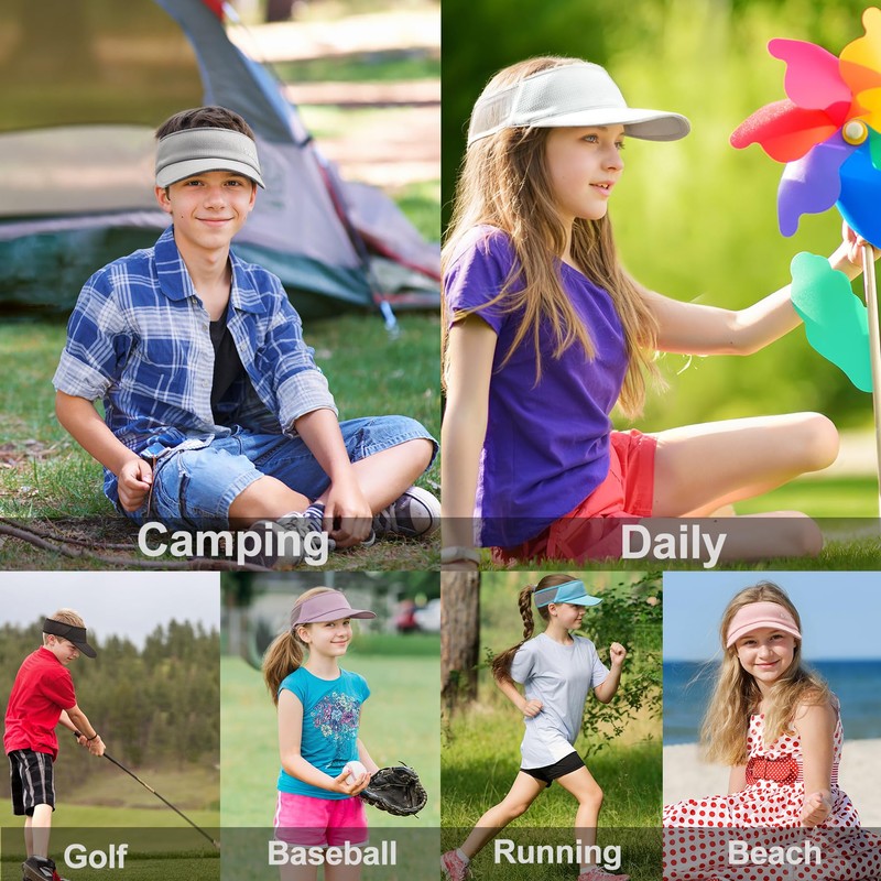 Sukeen Kids Sun Visor Hat Sky Blue