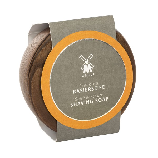 MÜHLE Wooden Bowl Including Shaving Soap 65g (Sea Buckthorn)