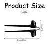 Tabanzhe 4PCS Plastic Finger Chopsticks,Reusable Snack Chopsticks Tweezer Tongs Food