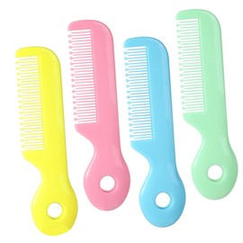 BESPORTBLE 4Pcs Combs Round Teeth Hair Combs for Newborns Safe and Lightweight for Gentle Scalp Care for Boy Girl