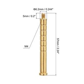 PATIKIL 150 Grain Archery Arrow Insert 0.244 Inch 12 Pack Brass Arrow Weight Bolts for Field Tips Shaft