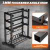 4-Tier Dumbbell Rack,1100LBS Weight Rack, Barbell Holder Bumper Plate Rack