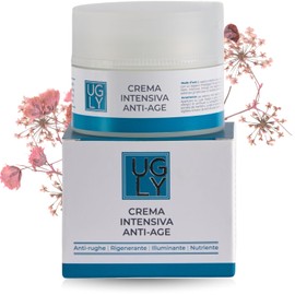 UGLY | Intensive Anti-Age-Creme, 50 ml, für Gesicht und Haut, Anti-Falten-Effekt, Hyaluronsäure mit Stammzellen, Laktobionsäure, Anti-Flecken-Peeling, gegen Falten und feine Linien