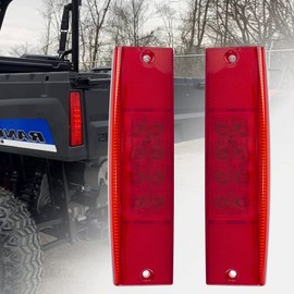 KICRY UTV Tail Light Compatible with Polaris Ranger 400 570 800 EFI MIDSIZE Red Replacement OEM 2411450(2pcs Red)