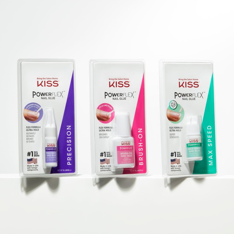 KISS PowerFlex Maximum Speed ​​Nails - Quick drying with nozzle