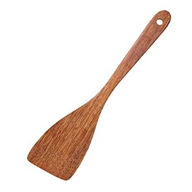 Kunovo (13''x3.1'')Wooden Spatula for Non Stick Cookware,Wood Utensils Set for Cooking,Long Handle Flat Frying Inclined Spatula,Healthy & High Moist Resistance, A1