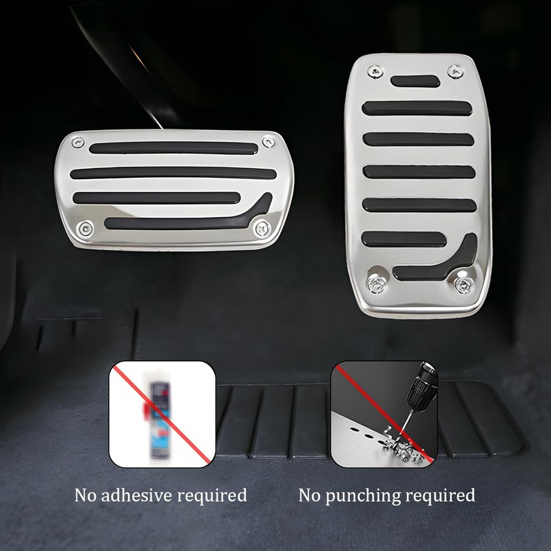 TNAIYH 2PCS Non-Slip Car Pedal Covers, Automatic Vehicle Gas and
