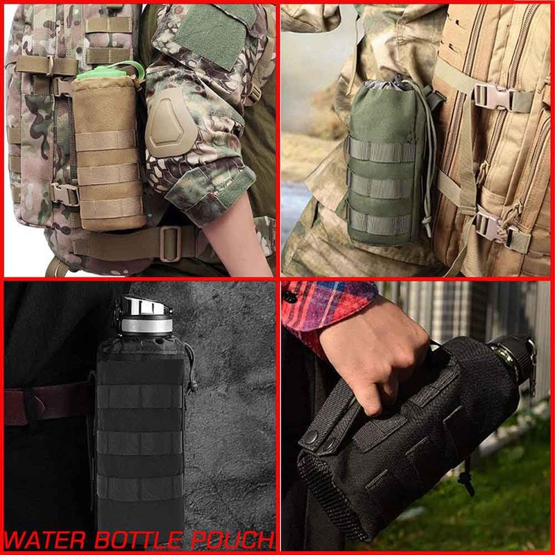Molle Seat Back Organizer with 5 Pouches, Tactical Seat Covers,