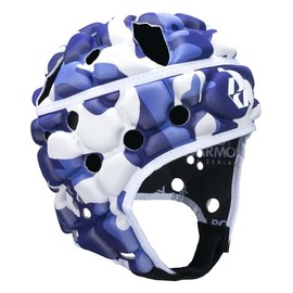 Body Armour NZ Ventilator Adults Rugby Headguard Camo Navy/Sky/White - M