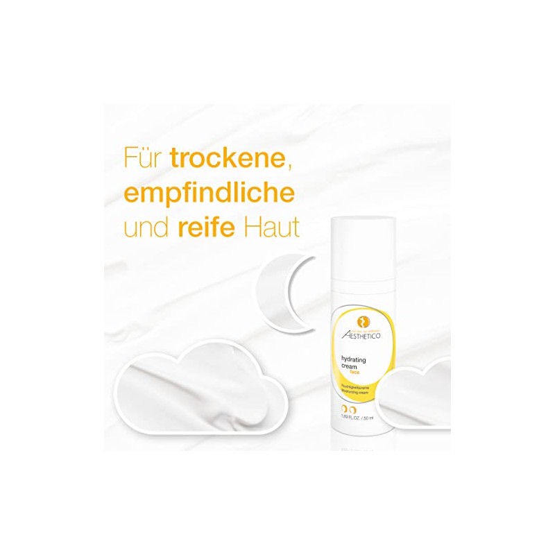 AESTHETICO hydrating cream - Hautdurchfeuchter, Pflegecreme f黵 trockene und emfindliche